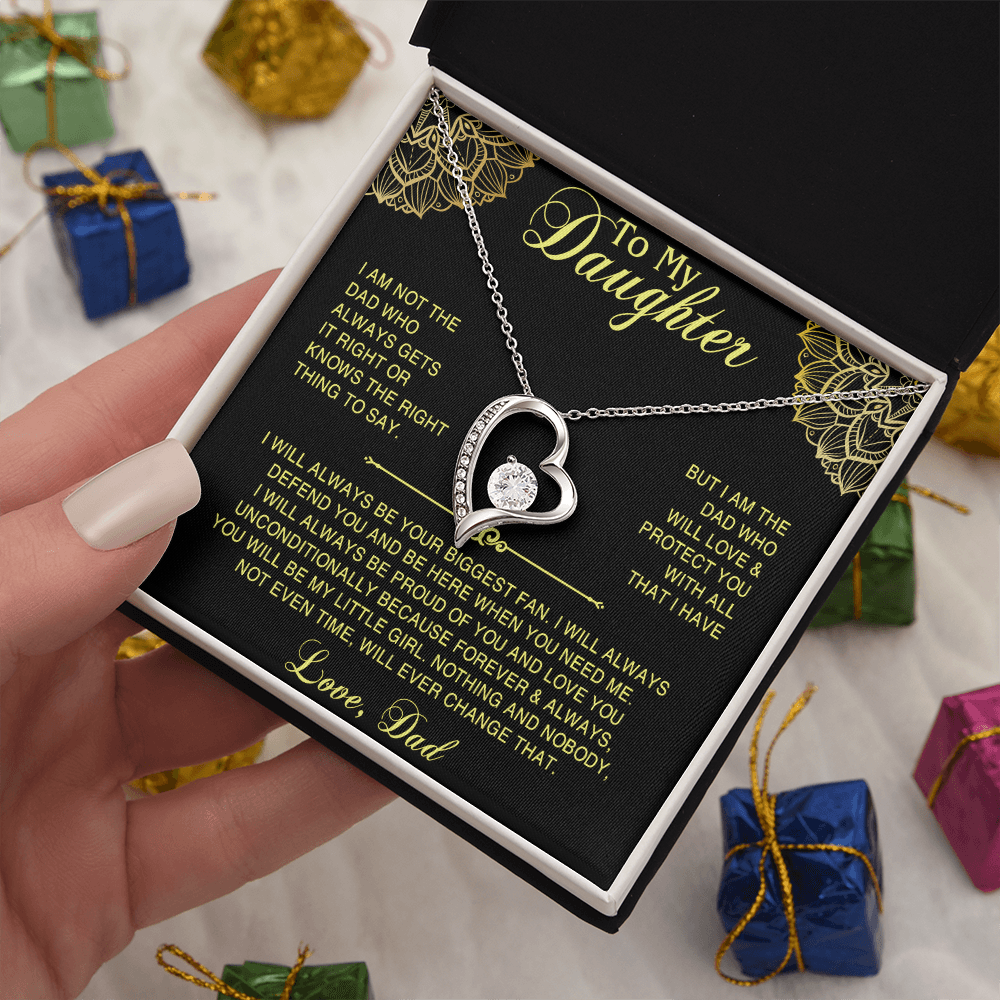 Necklace For Daughter Top Gifts for Daughter on Christmas Valentine Day, Birthday gift to Daughter
