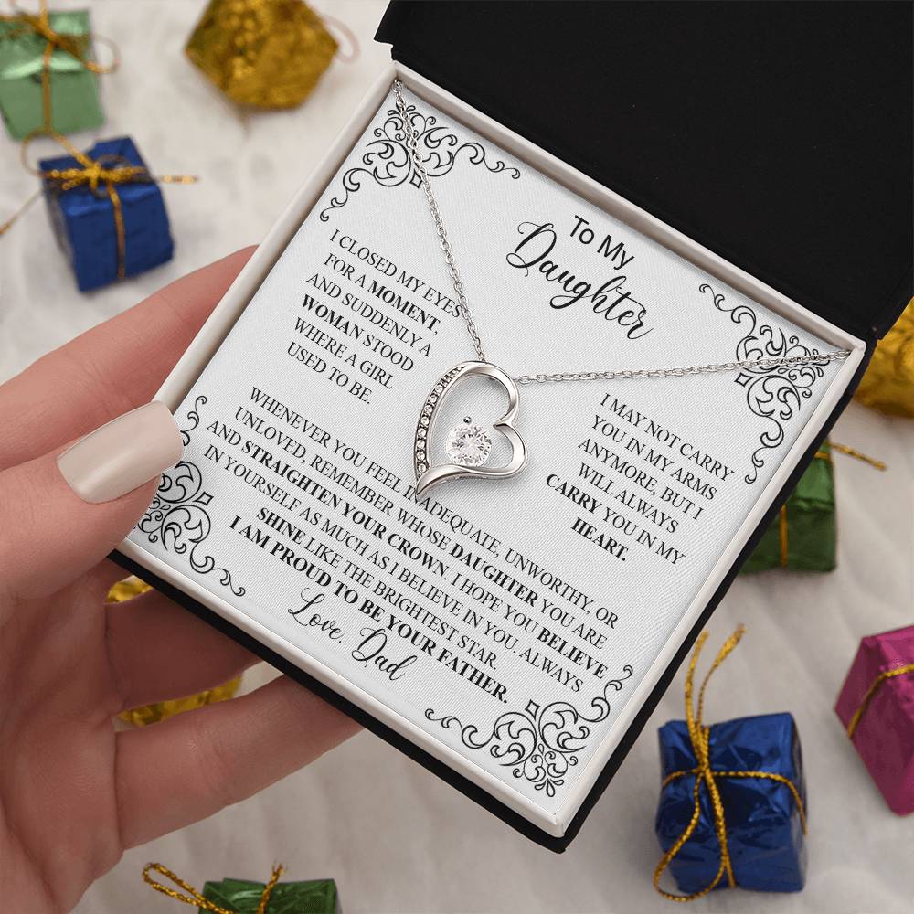 to my daughter white Forever Love not Earing Template