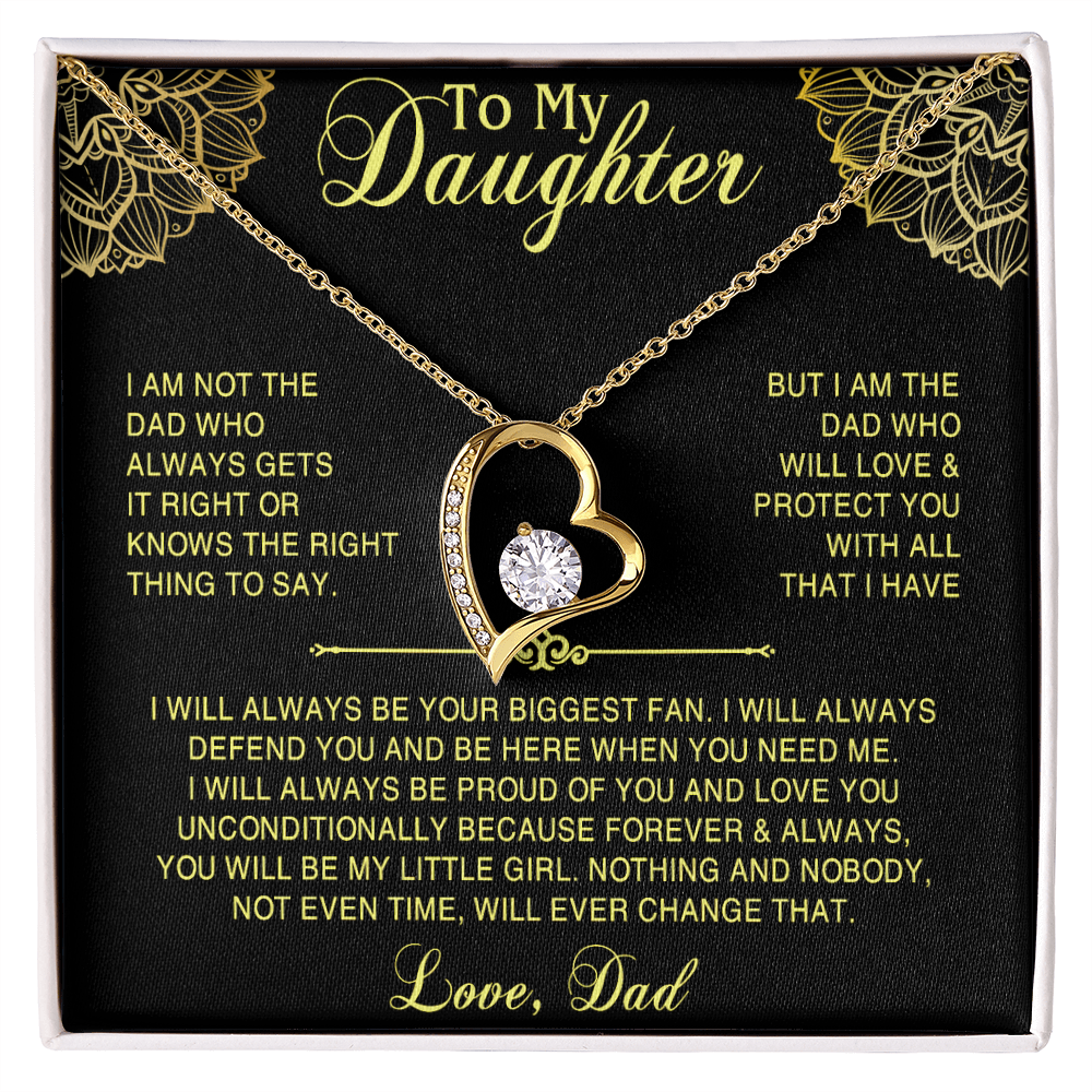 Necklace For Daughter Top Gifts for Daughter on Christmas Valentine Day, Birthday gift to Daughter