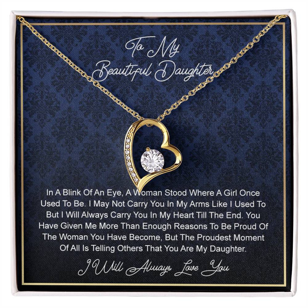 To My beautiful Daughter From In A Forever Love not Earing Template