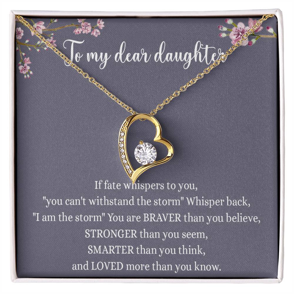 To my dear daughter Forever Love not Earing Template