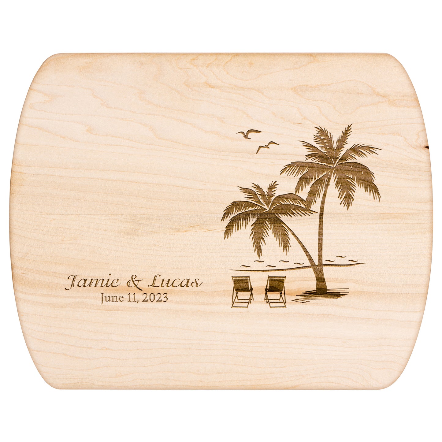 test Custom Couple name Beach vuông