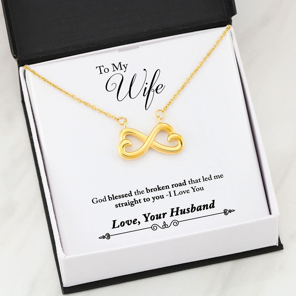 Infinity Heart Necklace 02-Husband-2-Wife-Broken-Road