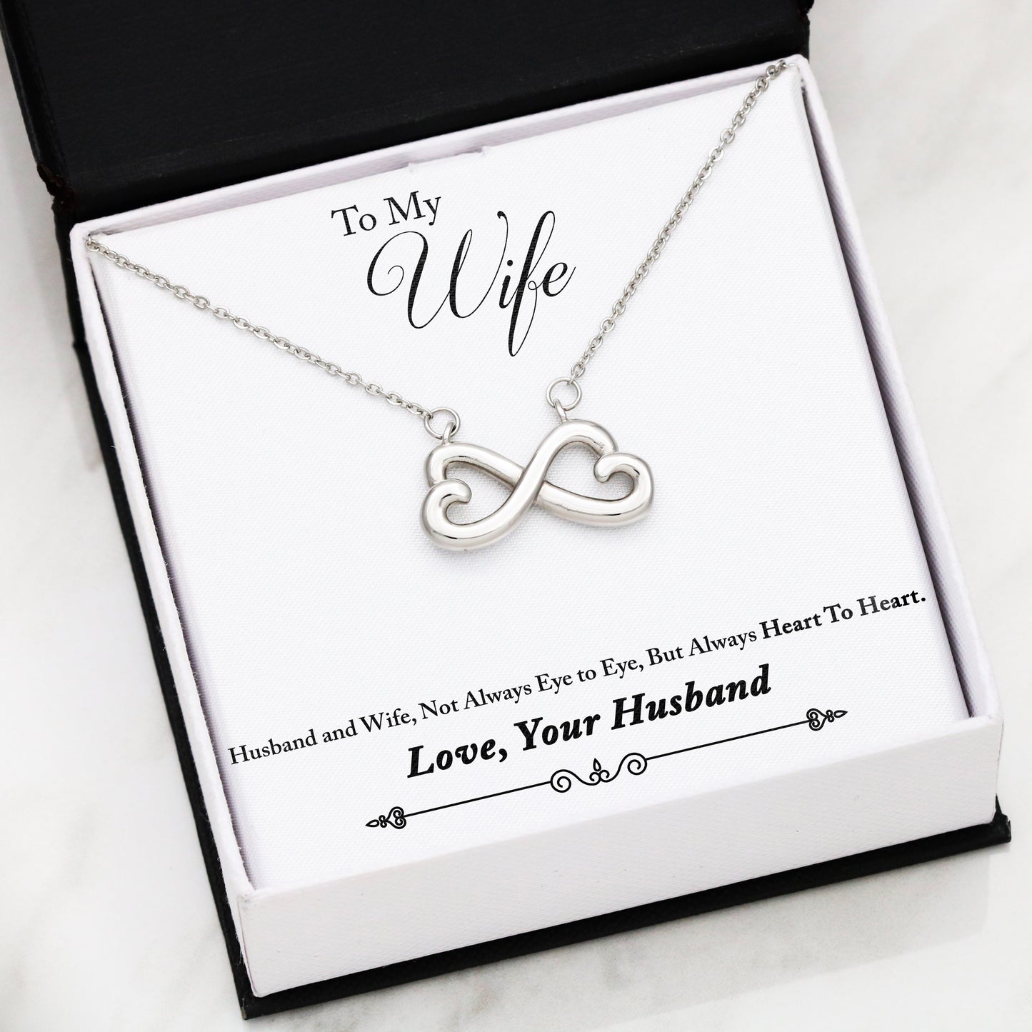 Infinity Heart Necklace 05-Husband-2-Wife-Heart