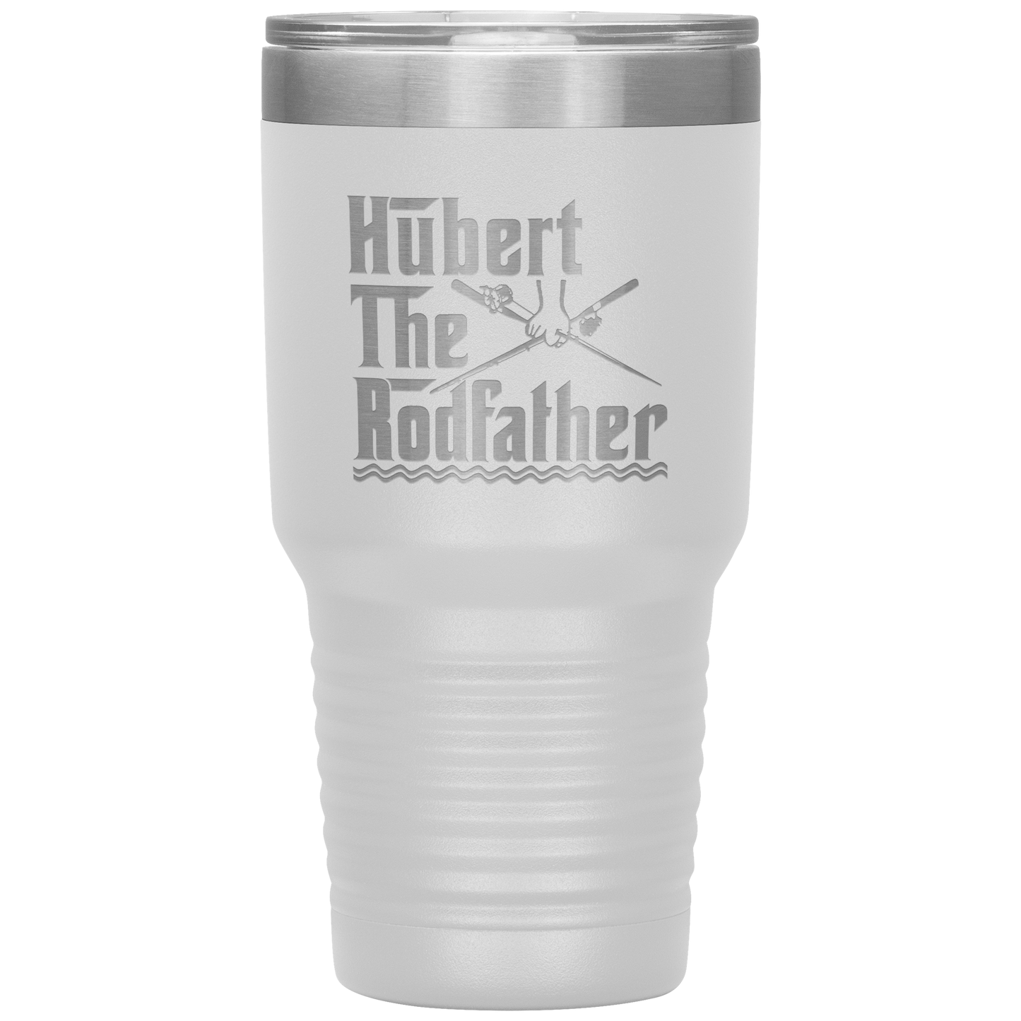 Hubert the Rodfather Sweet quote Personalized Fishing Tumbler For Dad The Rodfather Travel Mug Fathers Day Gift from Daughter or Son 30oz Stainless Steel Laser Etched Gifts Birthday, On Christmas Cool Color 1 ASIN: B08FDJQGZ8