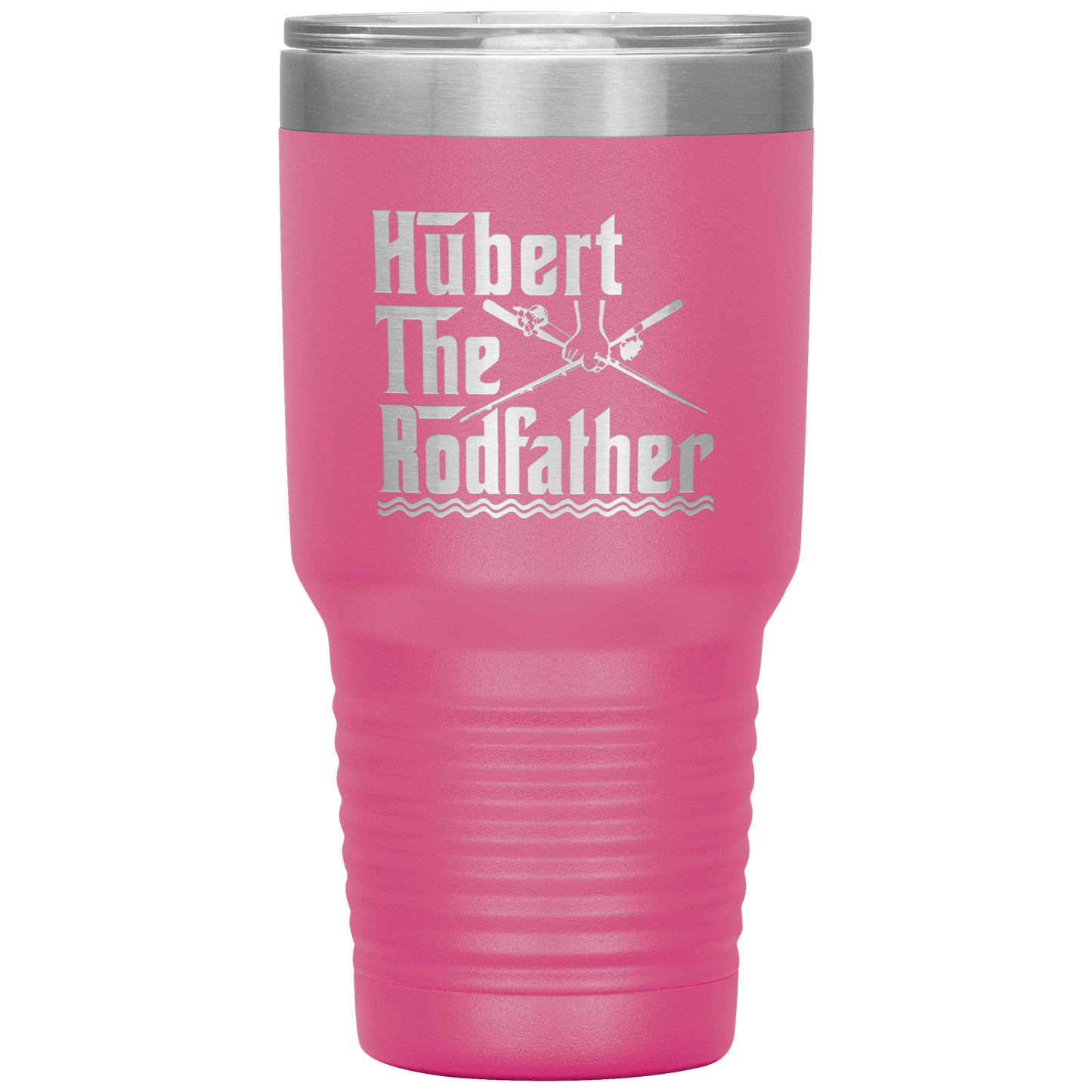 Hubert the Rodfather Sweet quote Personalized Fishing Tumbler For Dad The Rodfather Travel Mug Fathers Day Gift from Daughter or Son 30oz Stainless Steel Laser Etched Gifts Birthday, On Christmas Cool Color 1 ASIN: B08FDJQGZ8