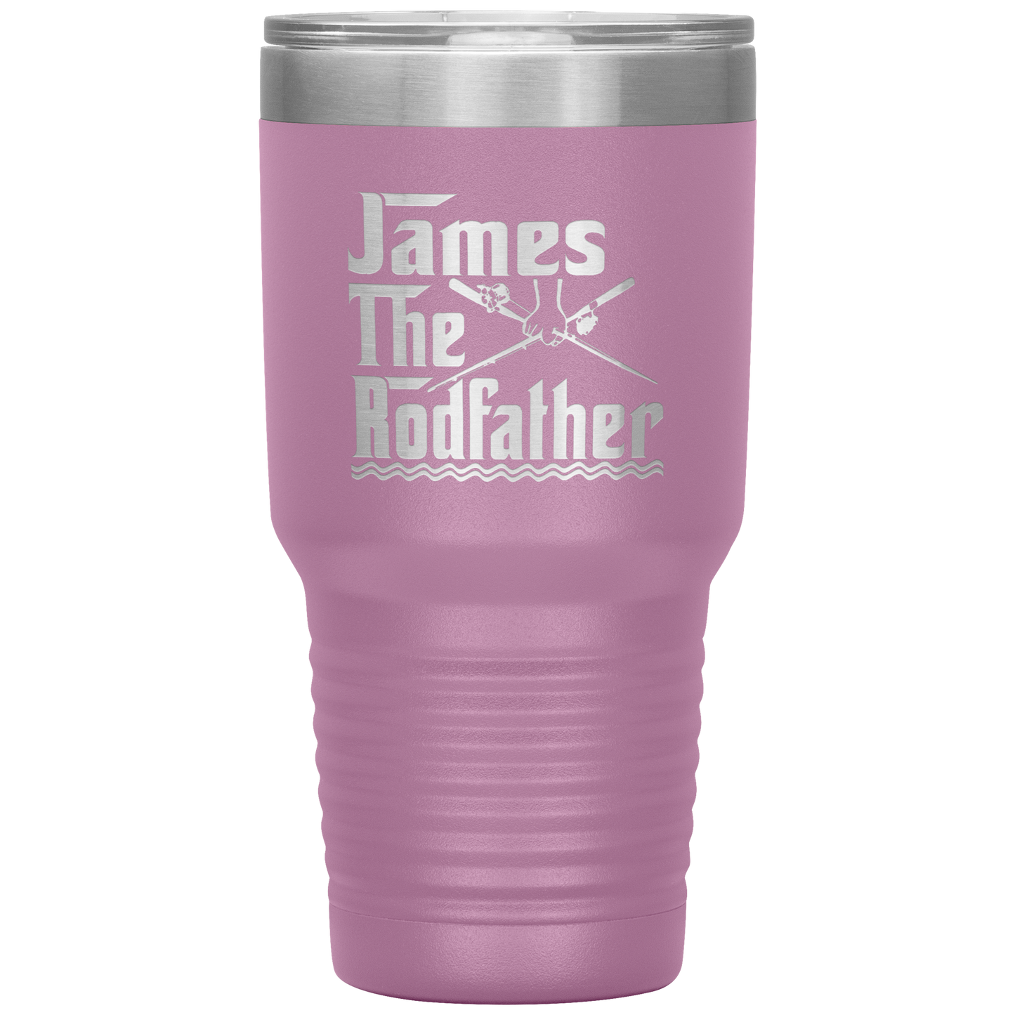 Sweet quote Personalized Fishing Tumbler For Dad The Rodfather Travel Mug Fathers Day Gift from Daughter or Son 30oz Stainless Steel Laser Etched Gifts Birthday, On Christmas Cool Color 1