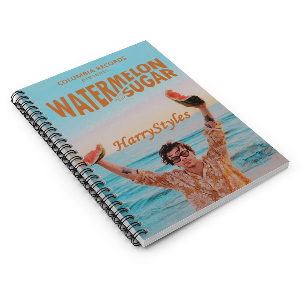Inspirational to My Son Columbia Records Presents Watermelon Sugar Harry Family Friend Gift On Birthday, Spiral Notebook - Ruled Line
