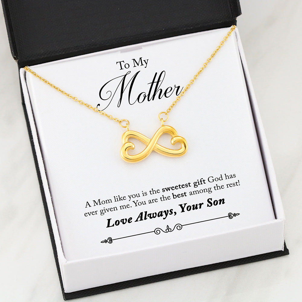 Infinity Heart Necklace 50-Son-2-Mom-Best