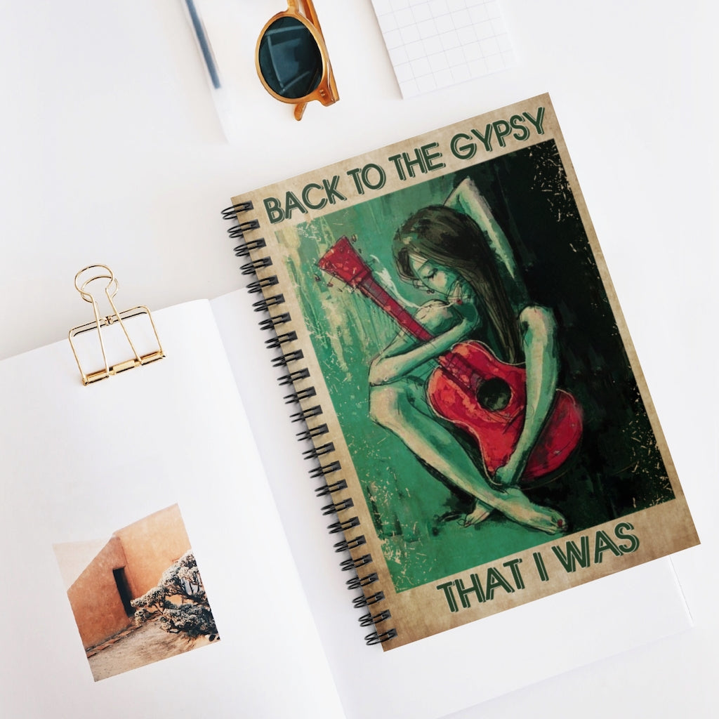 Spiral Notebook to My Daughter Back to The Gypsy That I was Fleetwood Mac Notebook Art, Woman Man's, Gifts for Her Him, Gifts for Man, Gifts for Woman Ruled Line