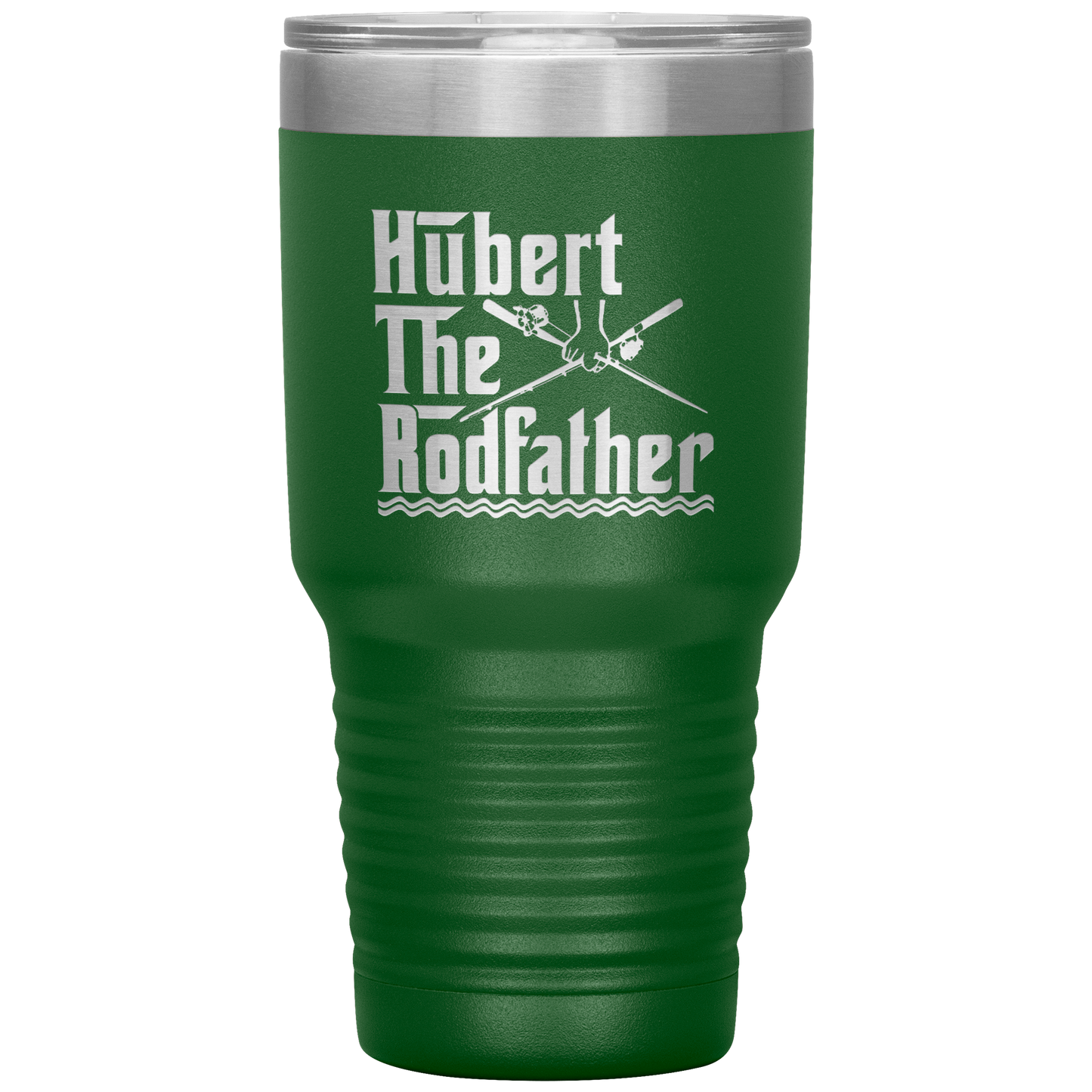 Hubert the Rodfather Sweet quote Personalized Fishing Tumbler For Dad The Rodfather Travel Mug Fathers Day Gift from Daughter or Son 30oz Stainless Steel Laser Etched Gifts Birthday, On Christmas Cool Color 1 ASIN: B08FDJQGZ8