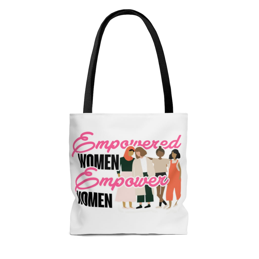 Motivational Quotes Empowered Women Empower Women Feminist Gift All Over Print Tote Bag - Shoulder Bag 13x13 Gifts for Women, Wife, Girlfriend On Chri ASIN: B08L1HT8TP