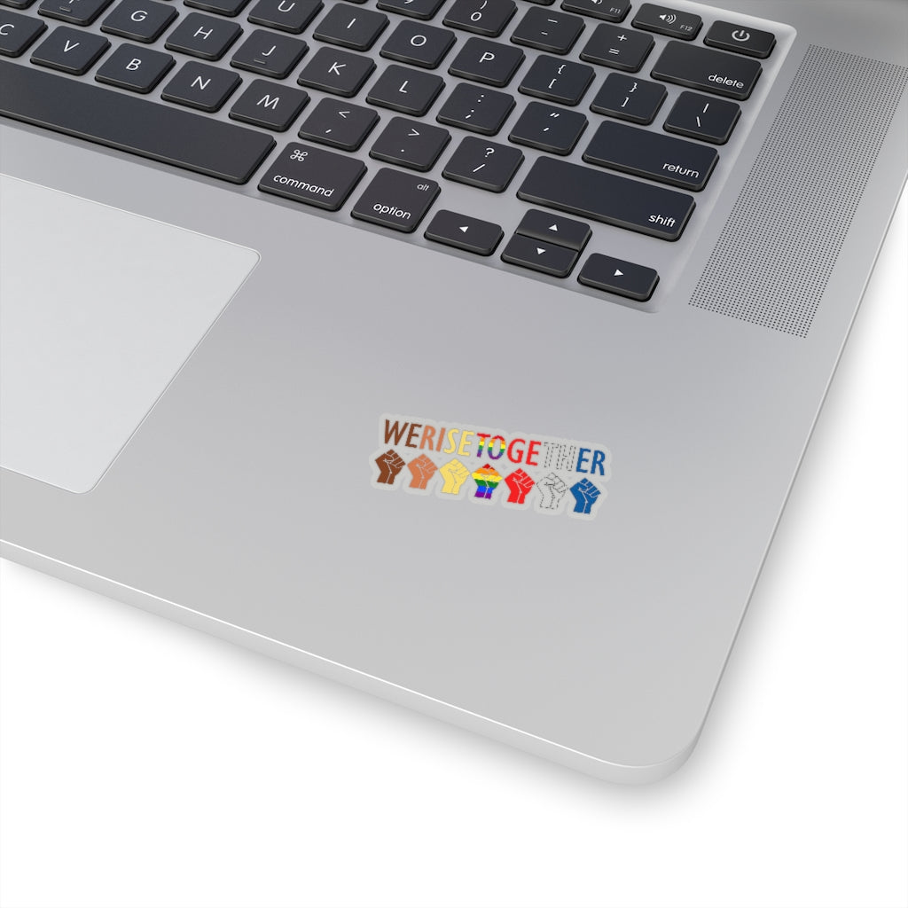 1 Pcs Sticker Decor We Rise together sticker, International Day of Families sticker, Equality sticker, Black lives matter sticker, LGBT sticker, Pride sticker size custom Sticker for Laptop Decal Wall