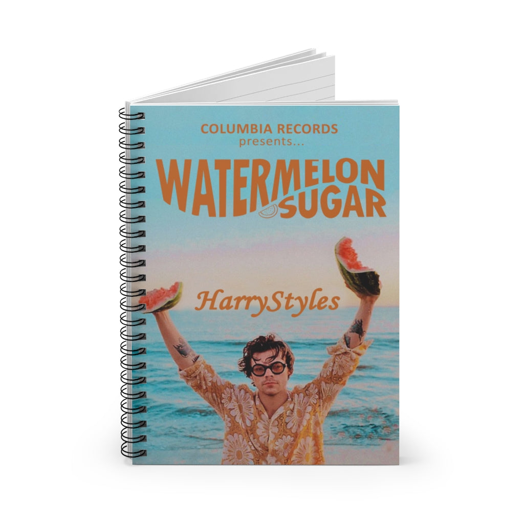 Inspirational to My Son Columbia Records Presents Watermelon Sugar Harry Family Friend Gift On Birthday, Spiral Notebook - Ruled Line