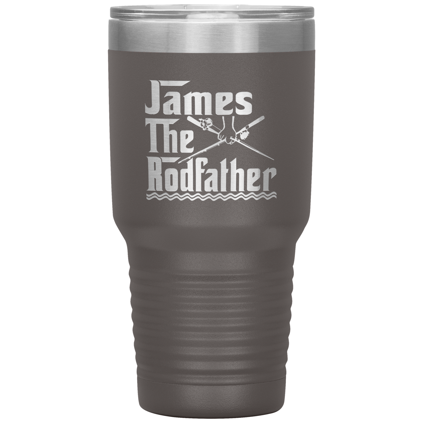 Sweet quote Personalized Fishing Tumbler For Dad The Rodfather Travel Mug Fathers Day Gift from Daughter or Son 30oz Stainless Steel Laser Etched Gifts Birthday, On Christmas Cool Color 1