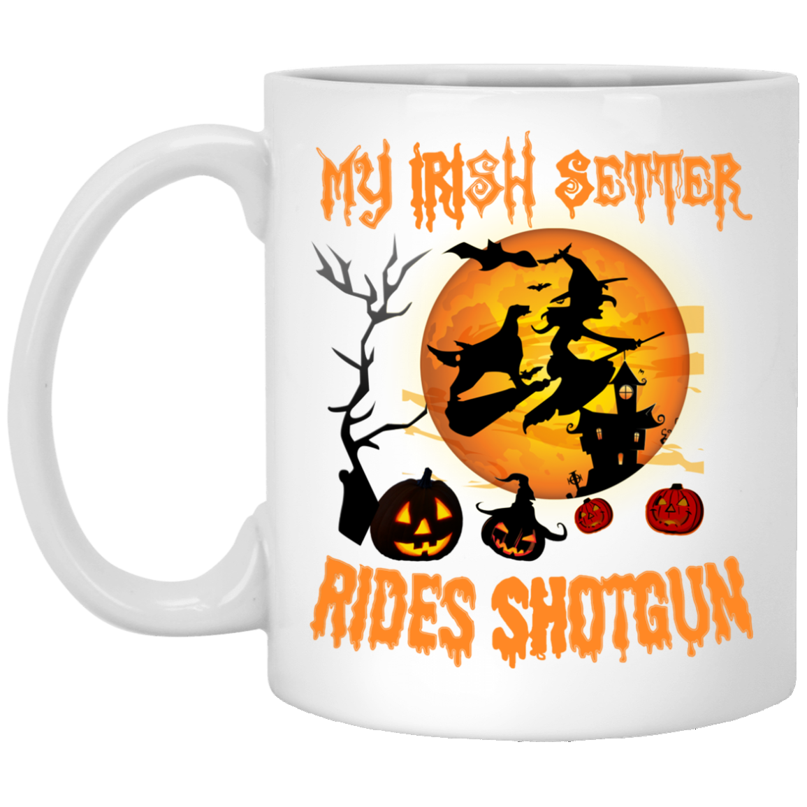 My IRISH SETTER Rides Shotgun Halloween 2018 T-shirt