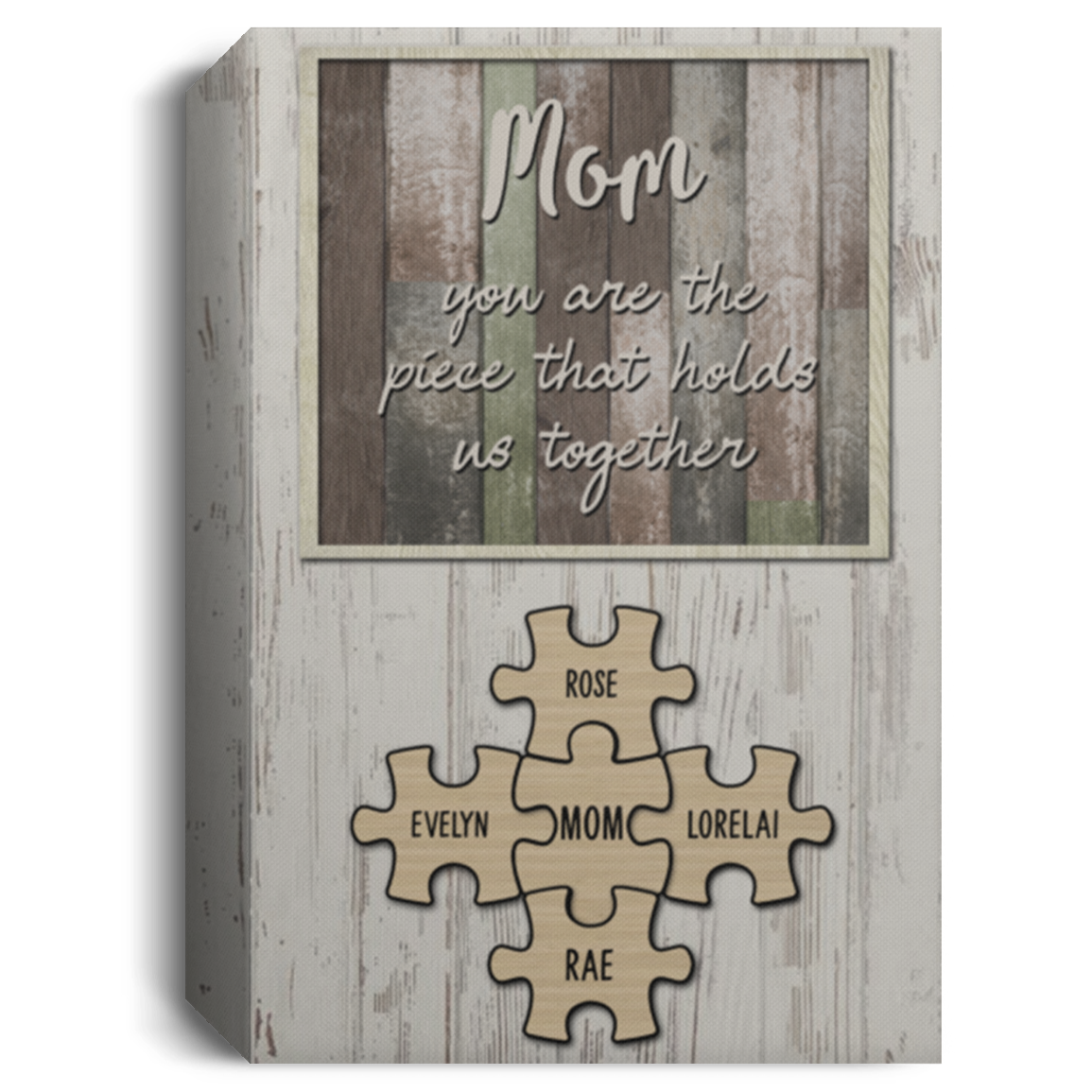 Evelyn Rose , Lorelai Rae 8x12 Mom and child CANPO15 Deluxe Portrait Canvas 1.5in Frame