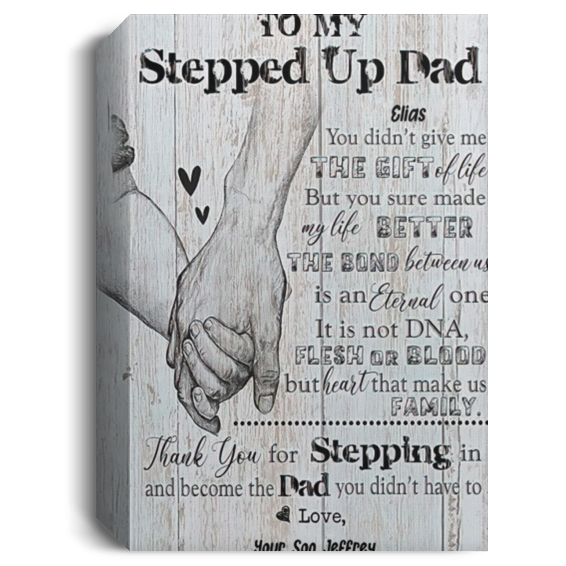 Canvas 12x18 Your Son Jeffrey 112-8364044-0989012 CANPO15 Deluxe Portrait Canvas 1.5in Frame