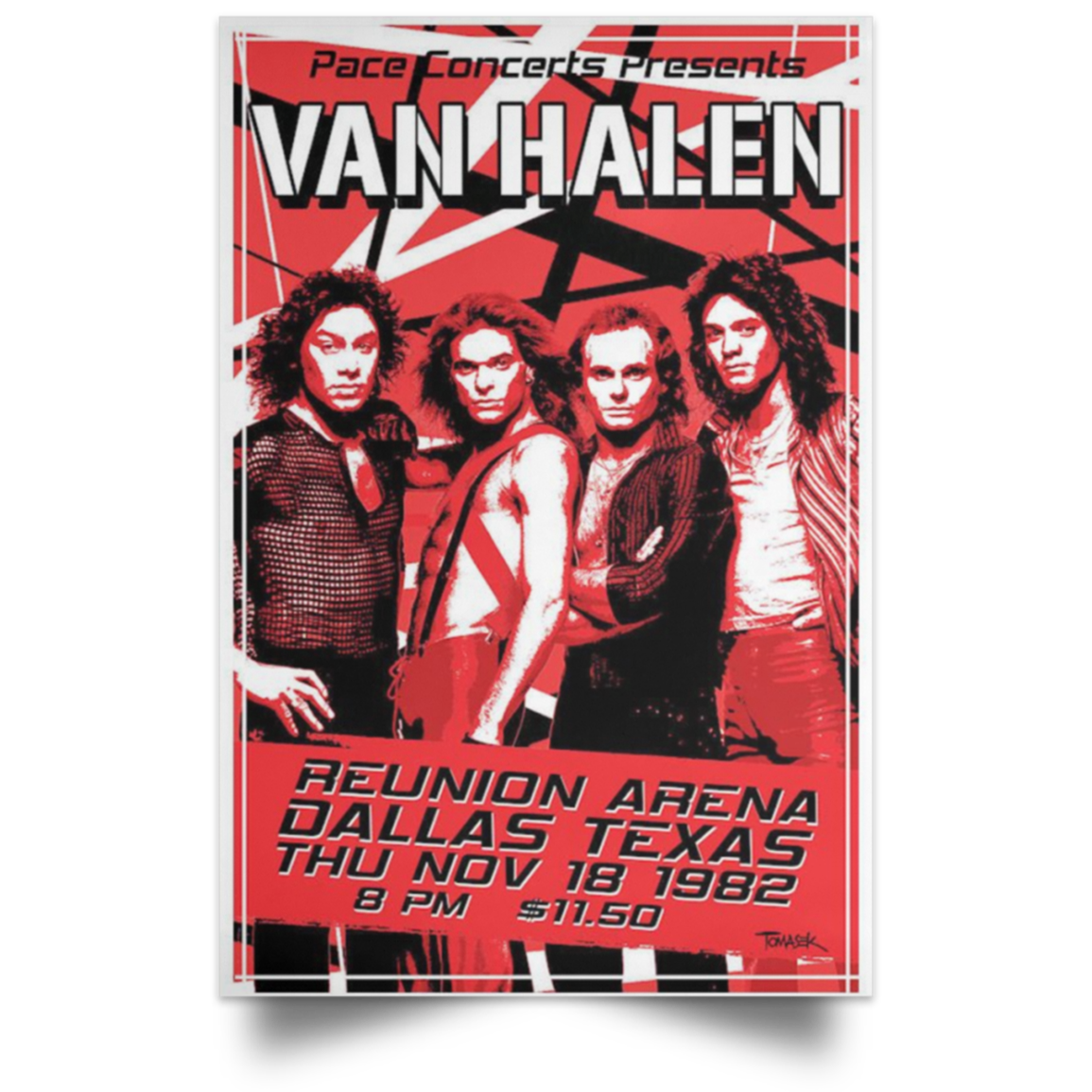 Van Halen Poster Beauty Decor Living Room Rock Band High Quality Prints 16x24 .