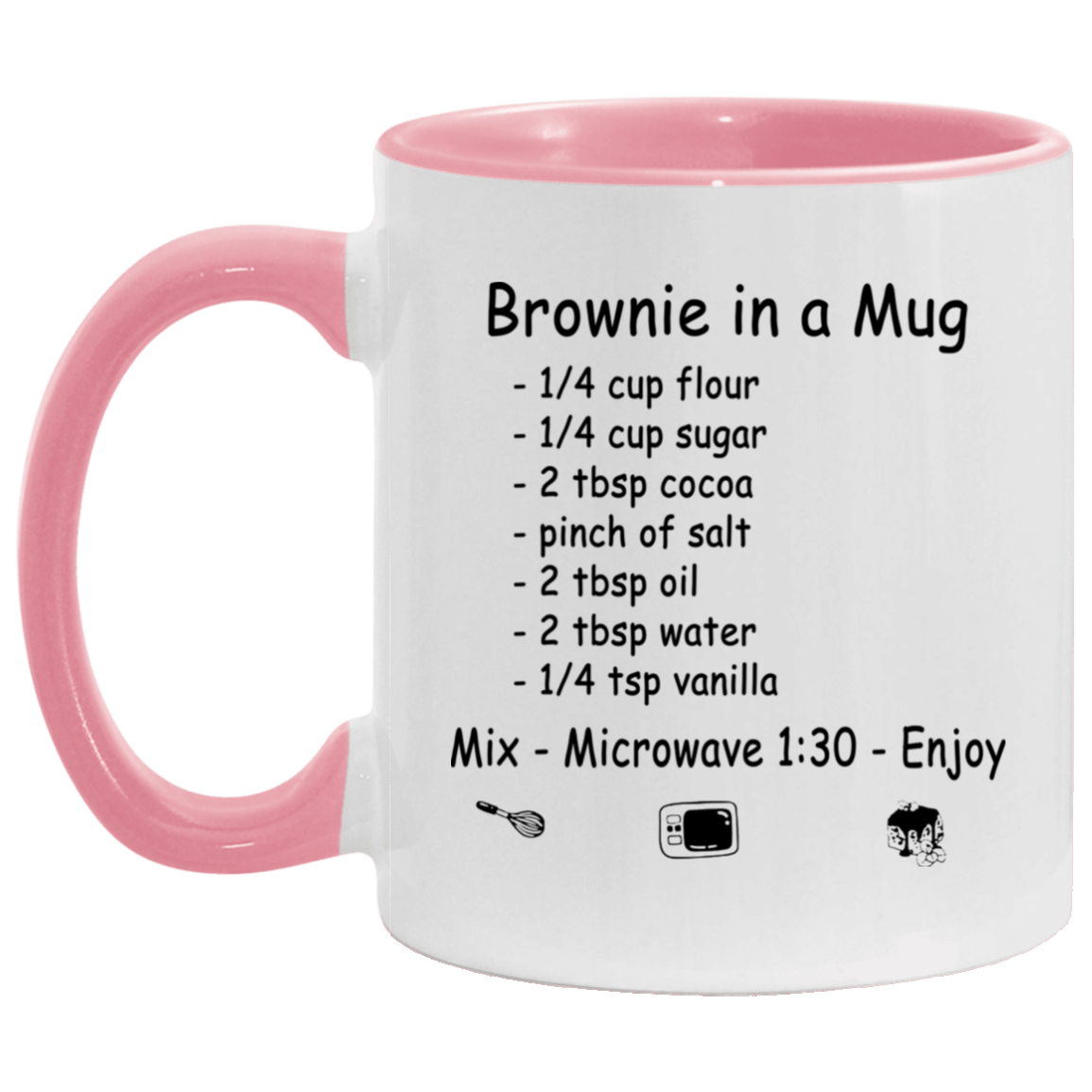 Wowaccentcosalerphequa_173 gift Brownie In A Mug Ceramic Accent Mug – How to Make Brownie Cute Recipe Mug On