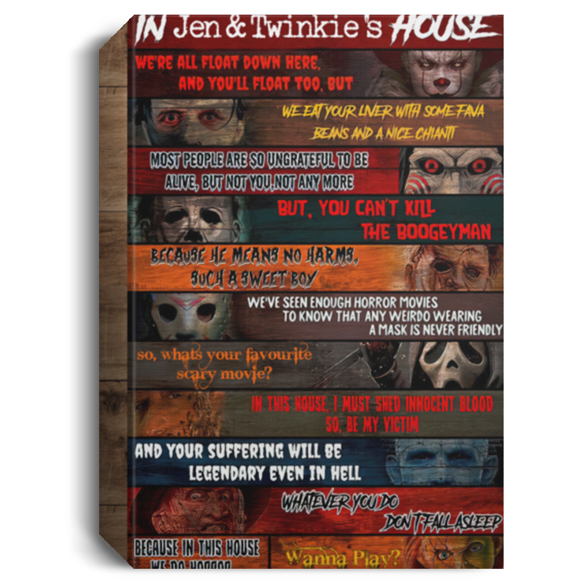 Jen & Twinkie’s 113-9165391-1005809 cv812 CANPO15 Deluxe Portrait Canvas 1.5in Frame