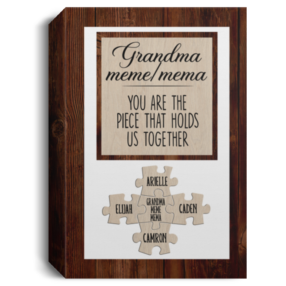 Grandma meme mema 113-3286630-6915408 CV812 CANPO15 Deluxe Portrait Canvas 1.5in Frame