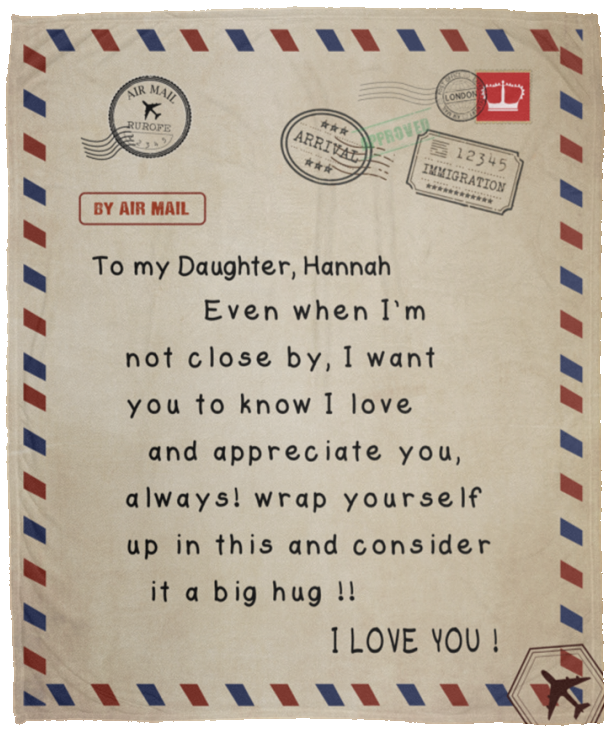 Hannah VPM Cozy Plush Fleece Blanket - 50x60