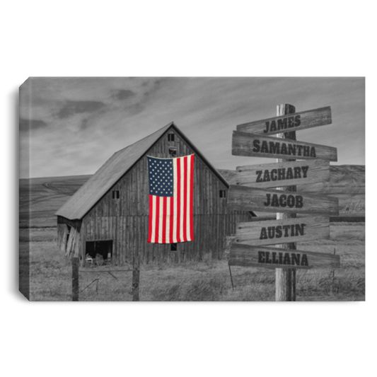 James, Samantha,, Zachary, Jacob,  Austin, Elliana CANLA75 Landscape Canvas .75in Frame