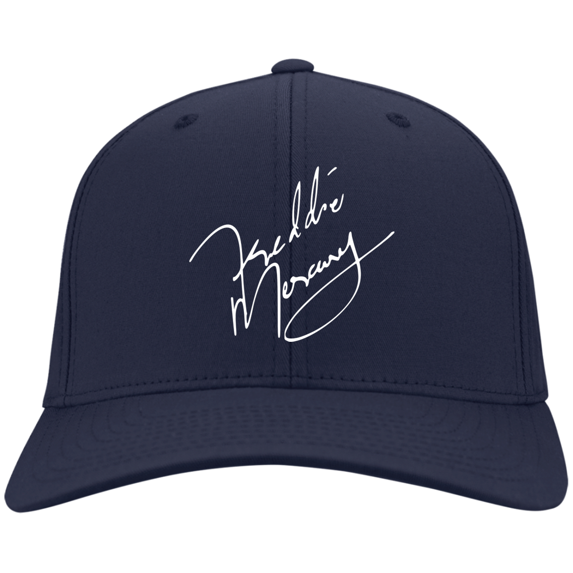 Freddie Mercury Queen Band Cap NEW Signature Hat One Size Fits Black .