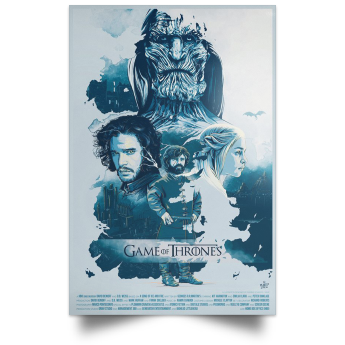 Game Of Thrones Poster Season 8 Series film NEW Decor Room High Quality Prints .