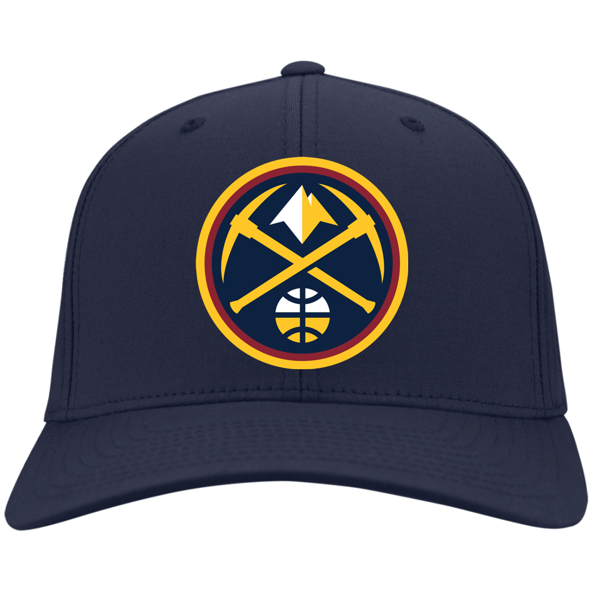 Denver Nuggets LOGO HATS Basketball Team Black One Size Fits NEW Brand .