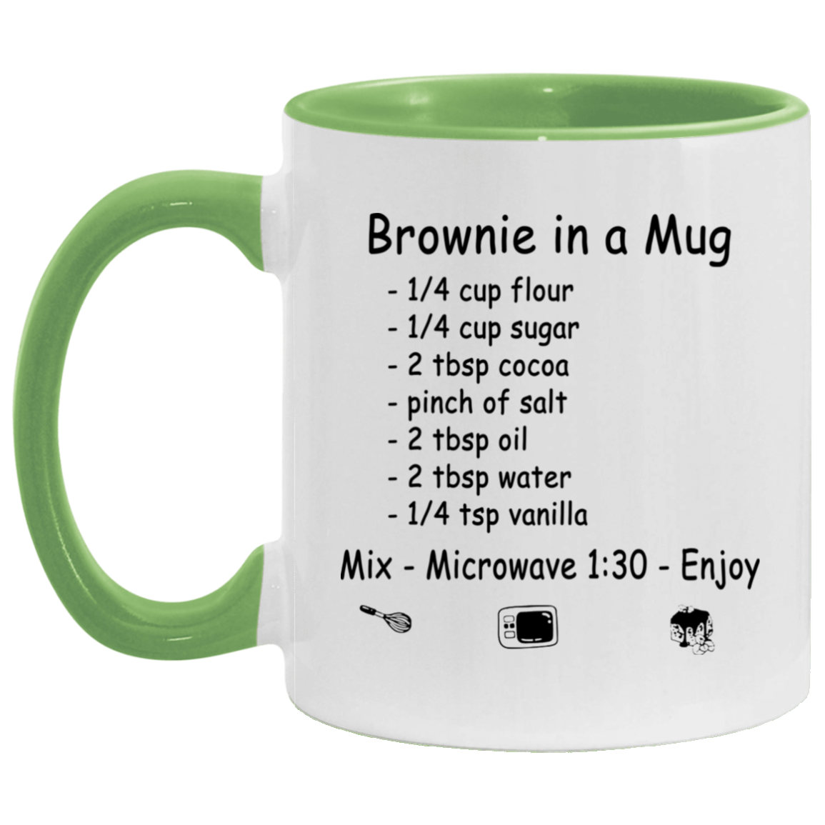 Wowaccentcosalerphequa_173 gift Brownie In A Mug Ceramic Accent Mug – How to Make Brownie Cute Recipe Mug On