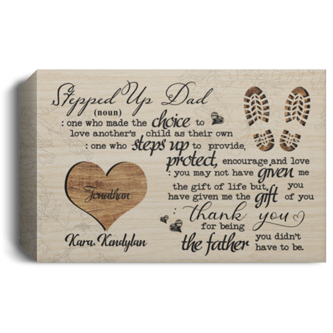 Kara, Kendylan 21 pb5 stepdad CANLA15 Deluxe Landscape Canvas 1.5in Frame