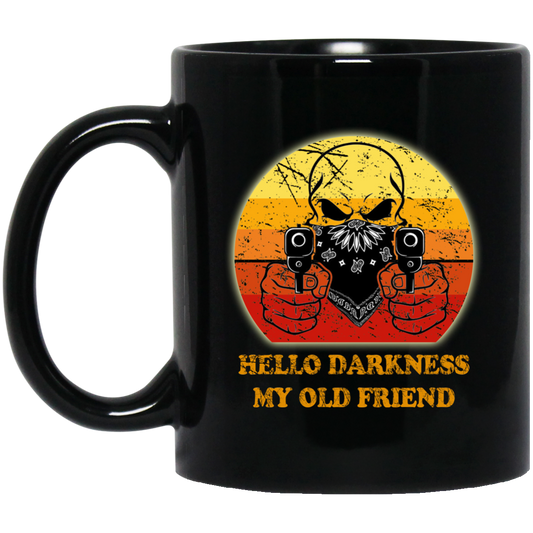 Hello Darkness My Old Friend Skull Halloween Hunter Shirt Cool Gift Mens Clothes