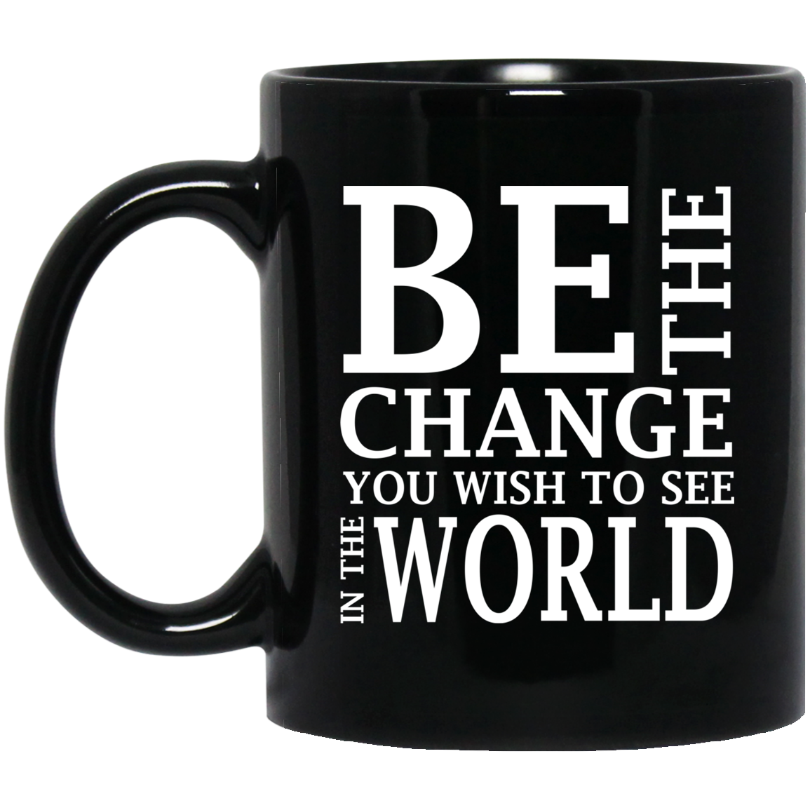 Be the Change Inspirational T-Shirt Black Navy Color Tee S-4XL