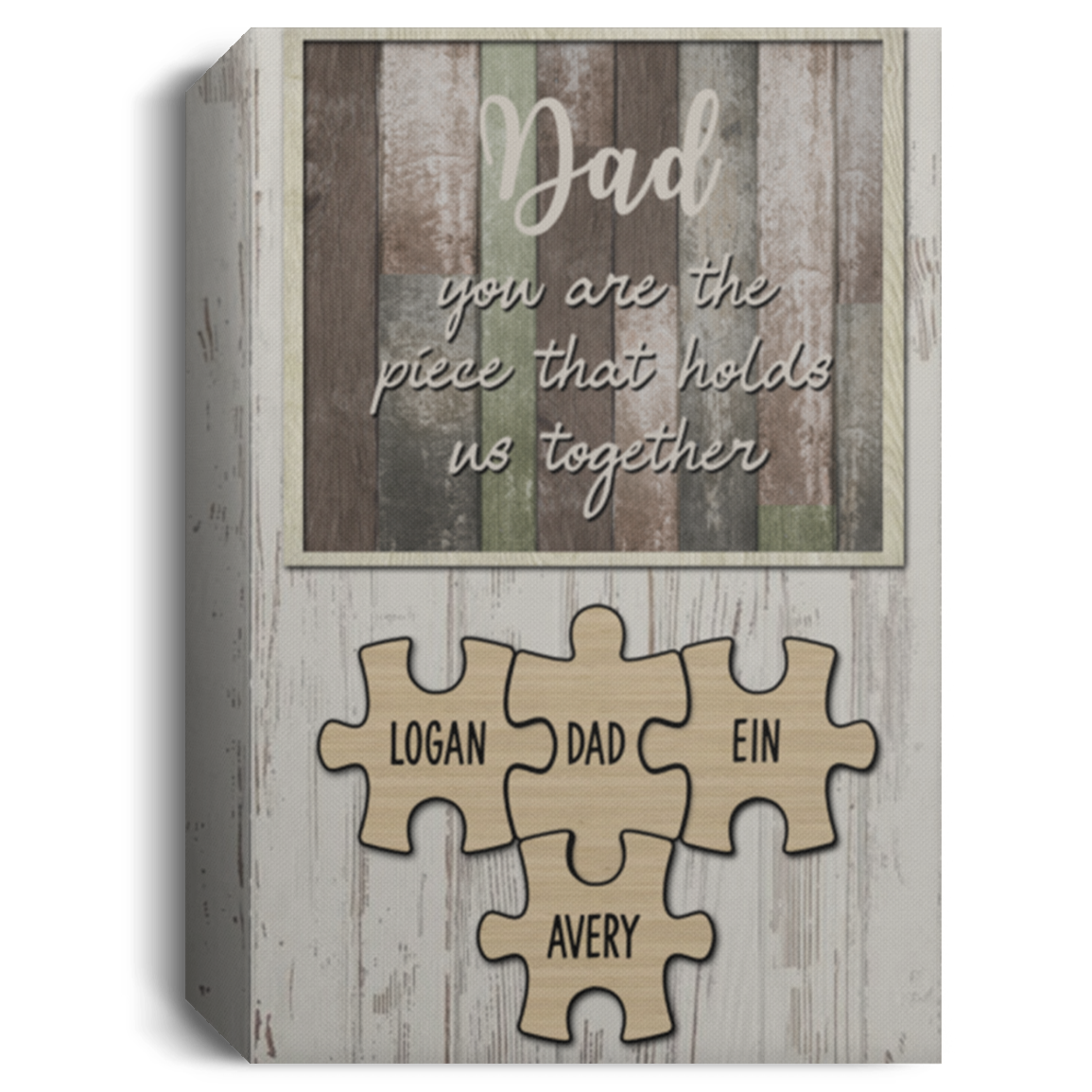 Logan, Ein, Avery CUSTOM PUZZLE 12x18 for DAA CANPO15 Deluxe Portrait Canvas 1.5in Frame