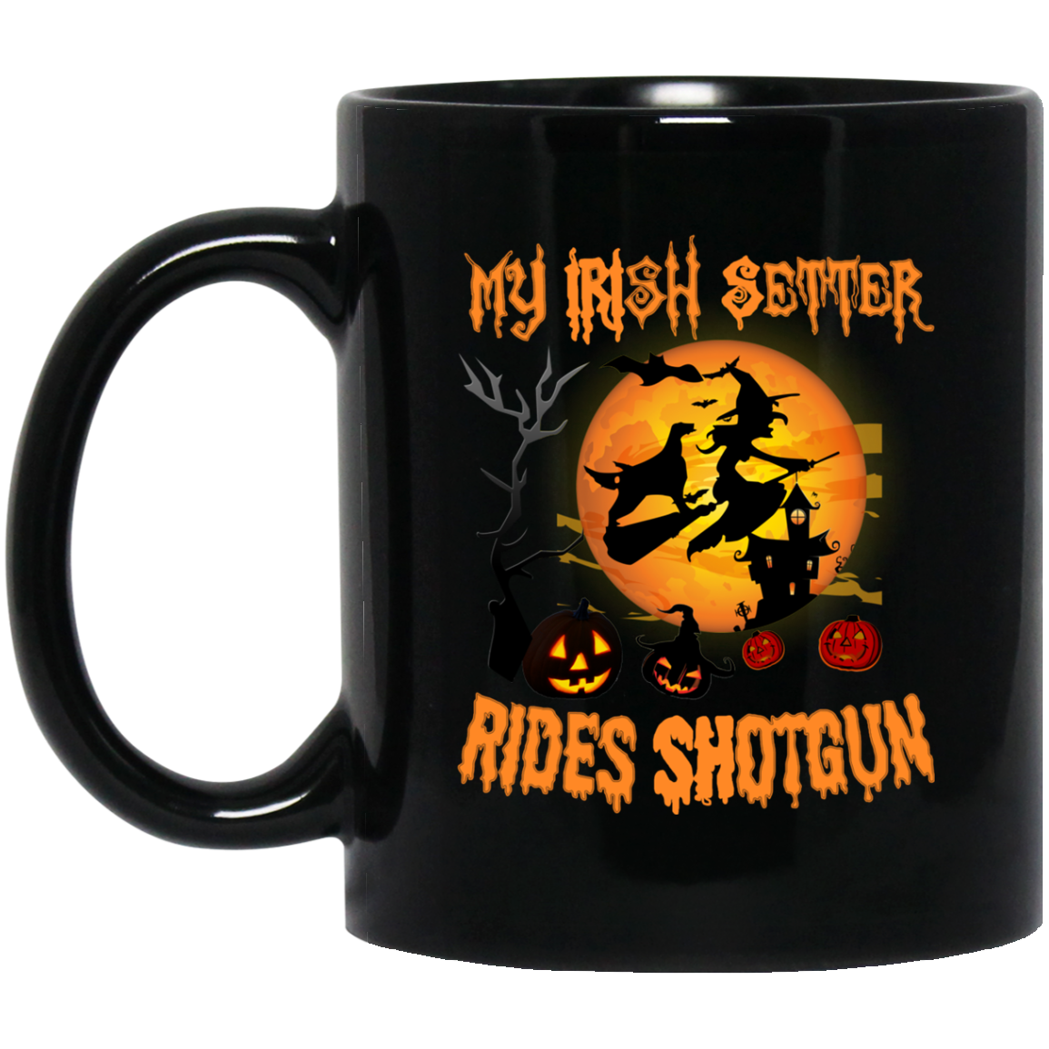 My IRISH SETTER Rides Shotgun Halloween 2018 T-shirt