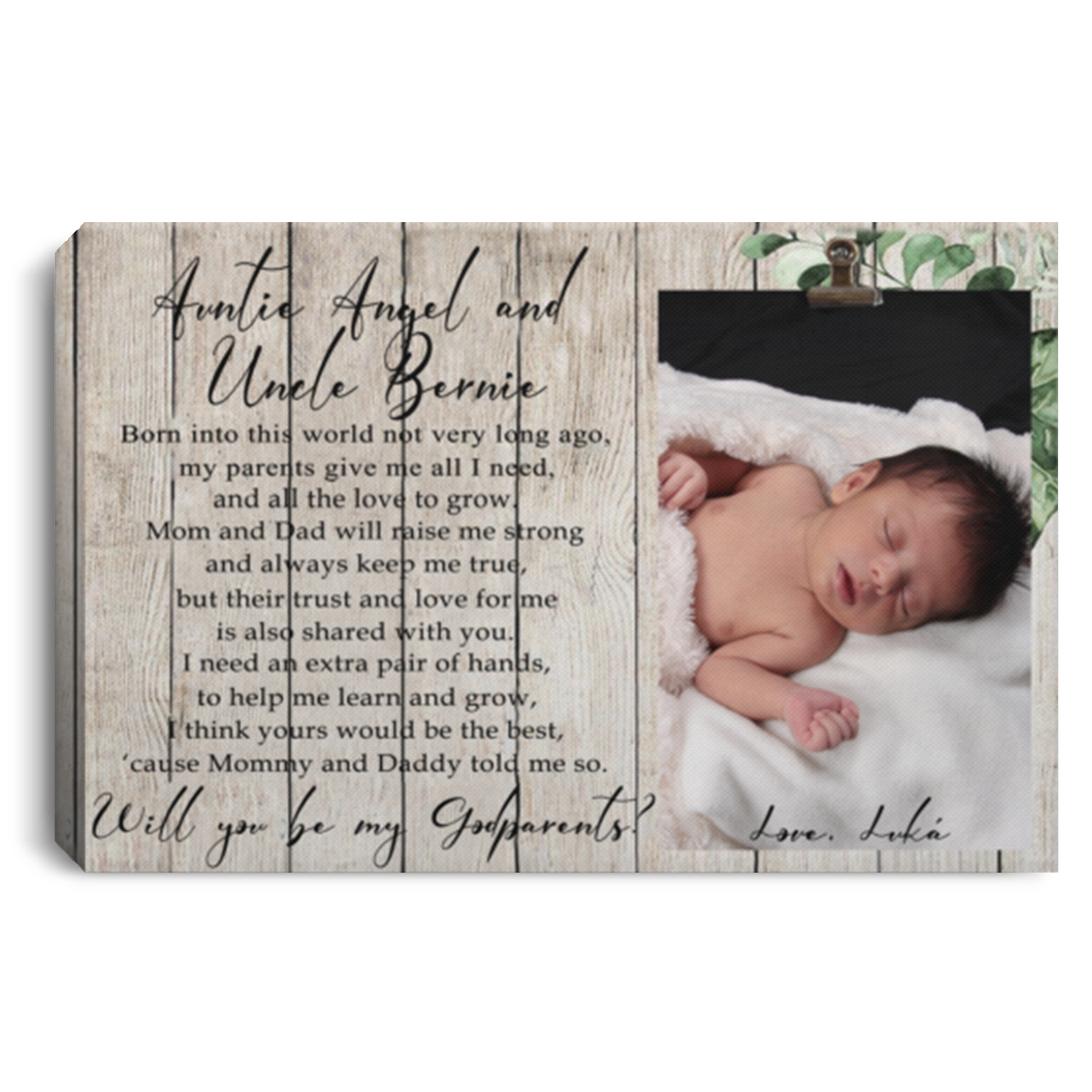 Angel Luka CANLA75 Landscape Canvas .75in Frame