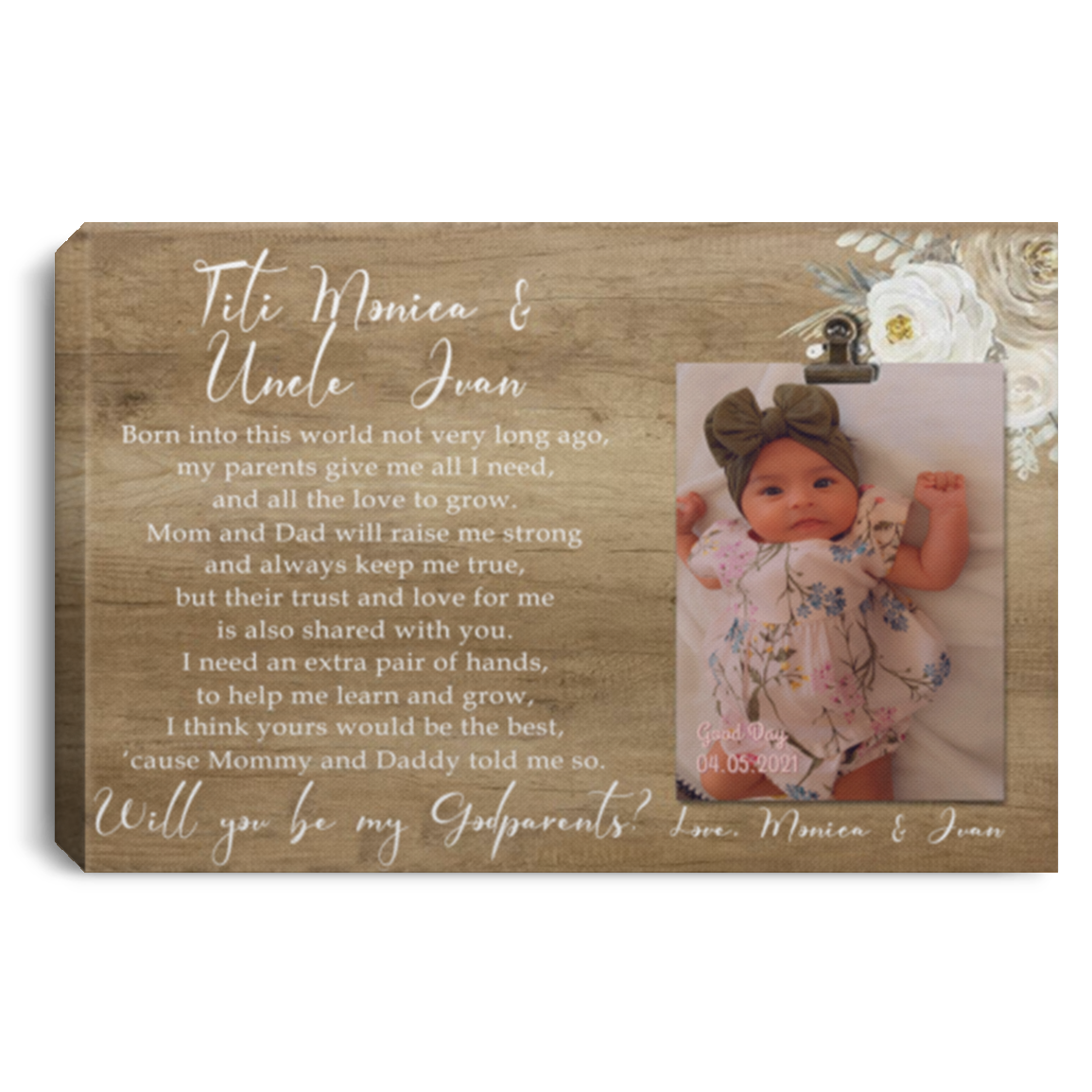 Monica & Juan CANLA75 Landscape Canvas .75in Frame