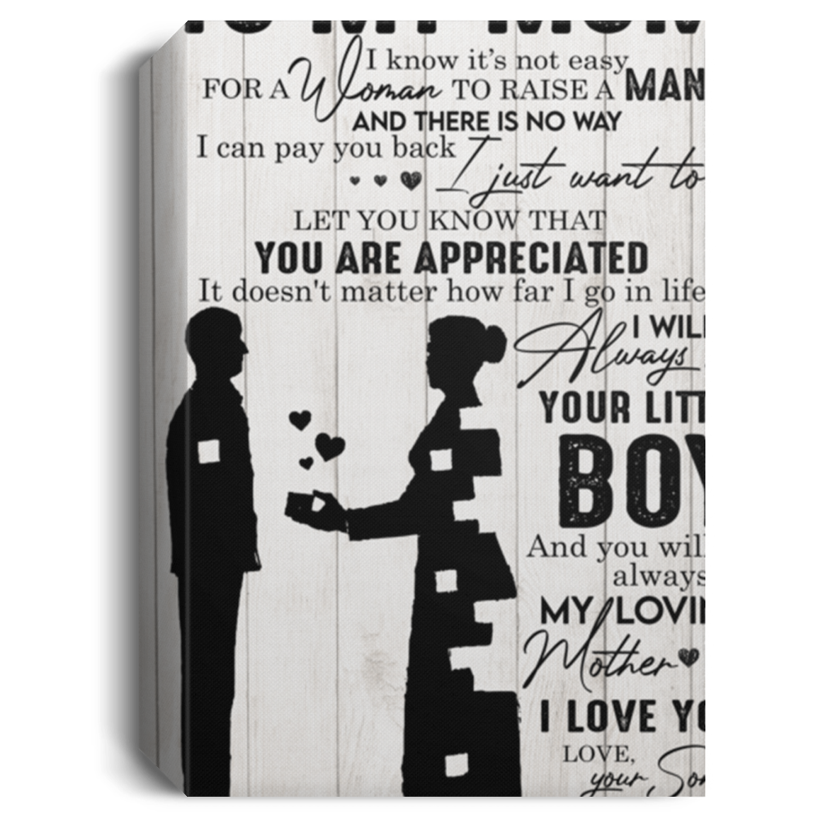 OH YEAH (1) Canvas to my mom top 32x48 inch