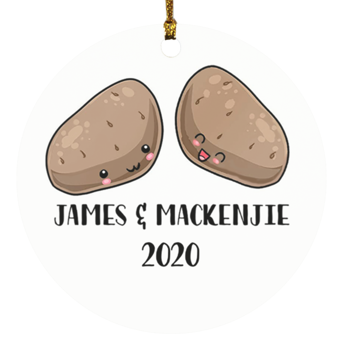 James & Mackenzie SUBORNC Circle Ornament