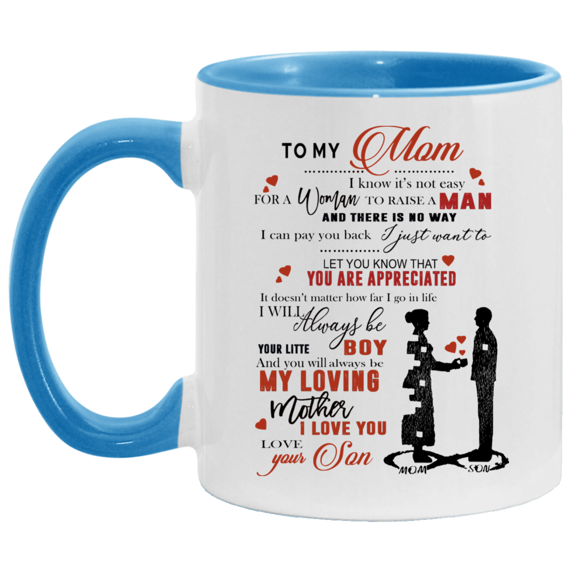 Son to mom top Accent Mug