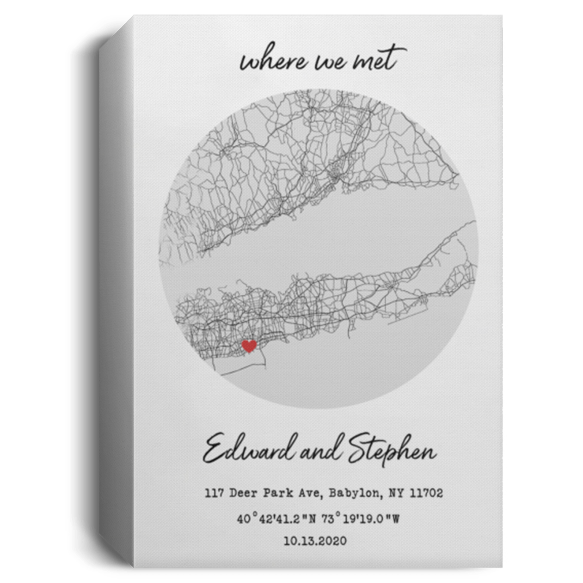 Edward and Stephen CANPO15 Deluxe Portrait Canvas 1.5in Frame