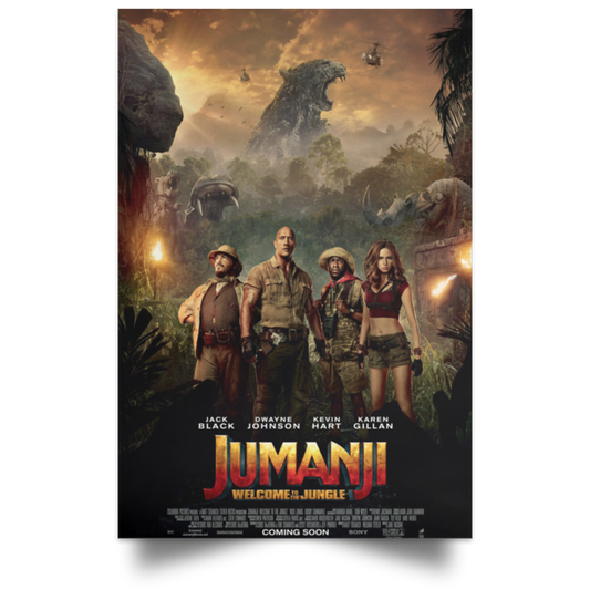 Jumanji 3 NEW Poster 2019 Adventure Welcome to the Jungle  High Quality Prints .