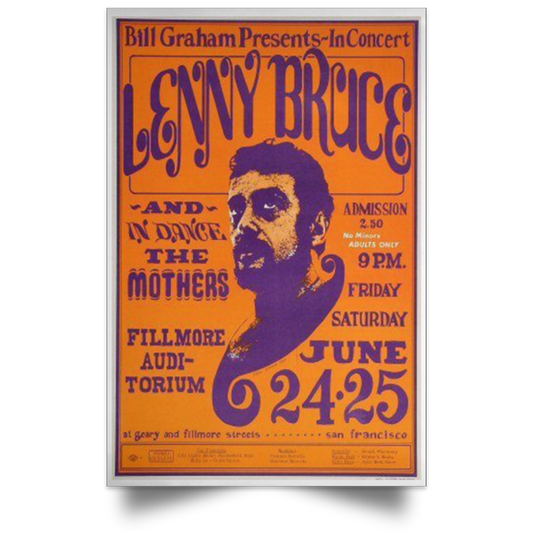 Lenny Bruce Poster The Last Concert 16x24 NEW - High Quality Prints .