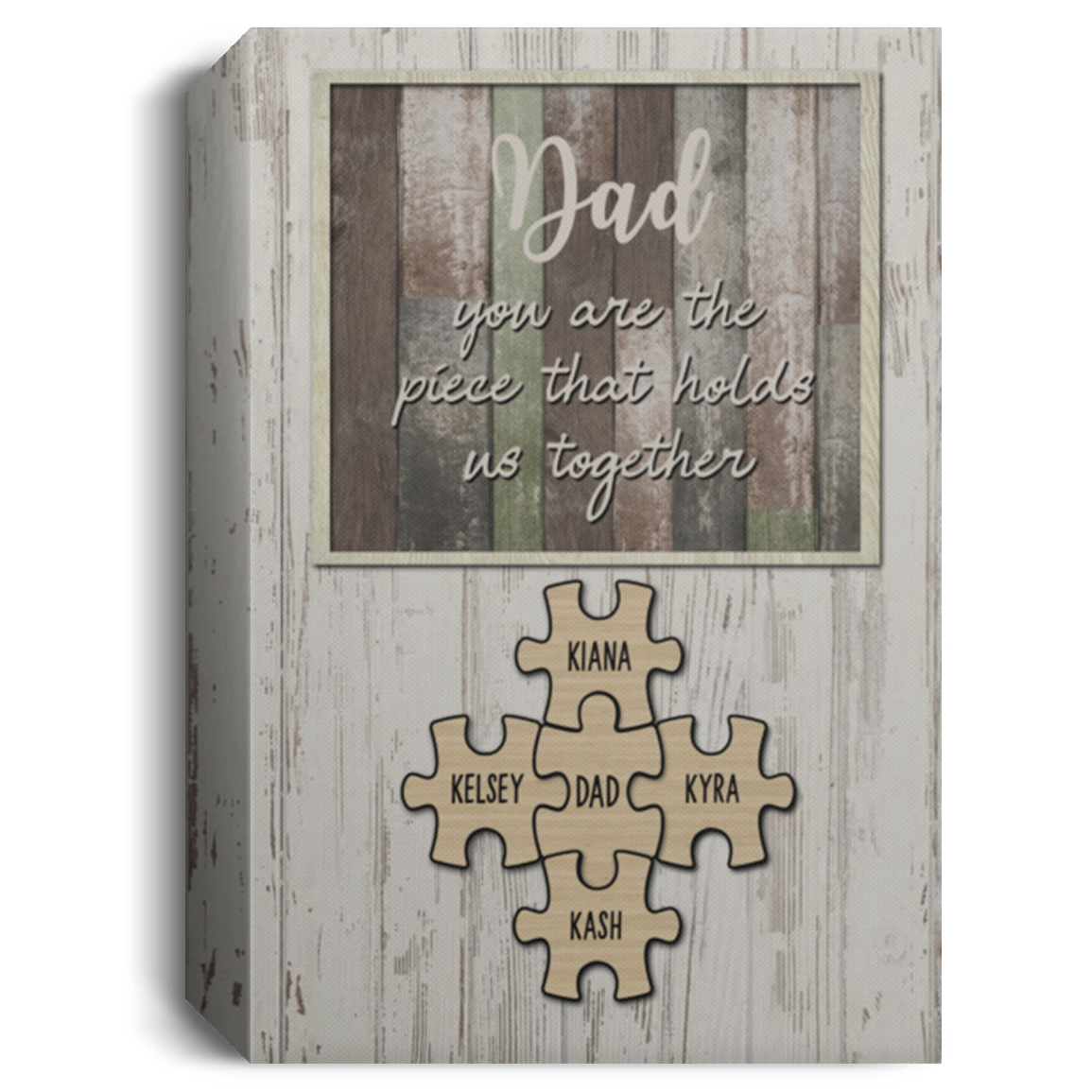 Kash  canvas dad puzzzle 16x24 CANPO15 Deluxe Portrait Canvas 1.5in Frame