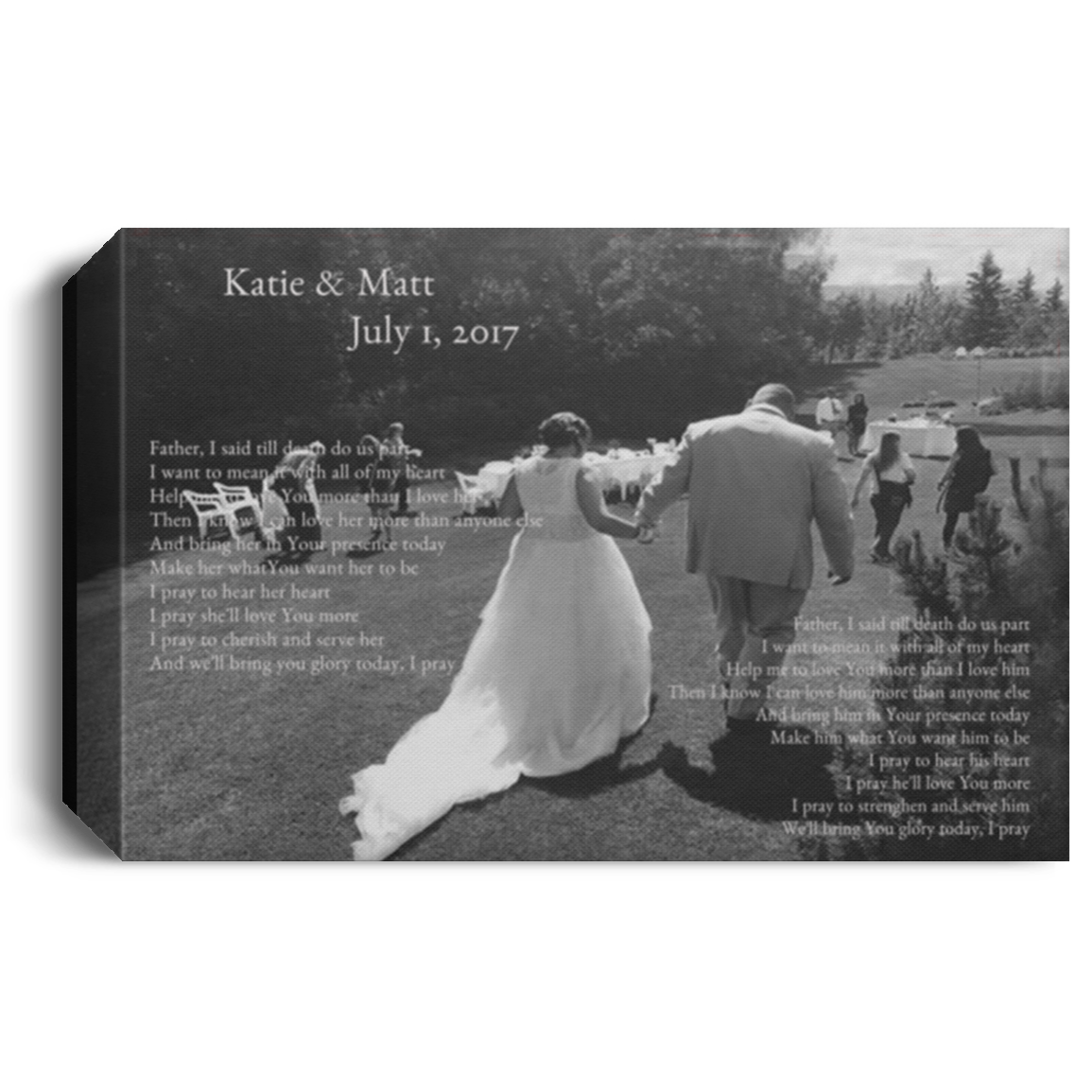 Katie & Matt CANLA15 Deluxe Landscape Canvas 1.5in Frame