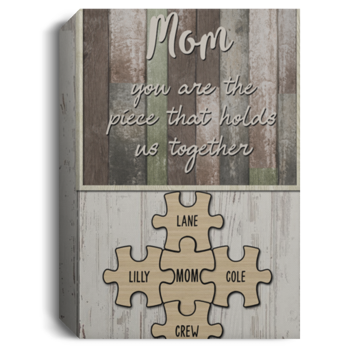 Lilly Lane Cole Crew Mom and Child16x24-Recovered CANPO15 Deluxe Portrait Canvas 1.5in Frame