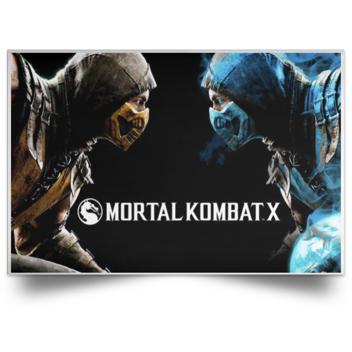Mortal Kombat X Poster 2019 Scorpion and Sub-Zero High Quality Prints 24x16 .
