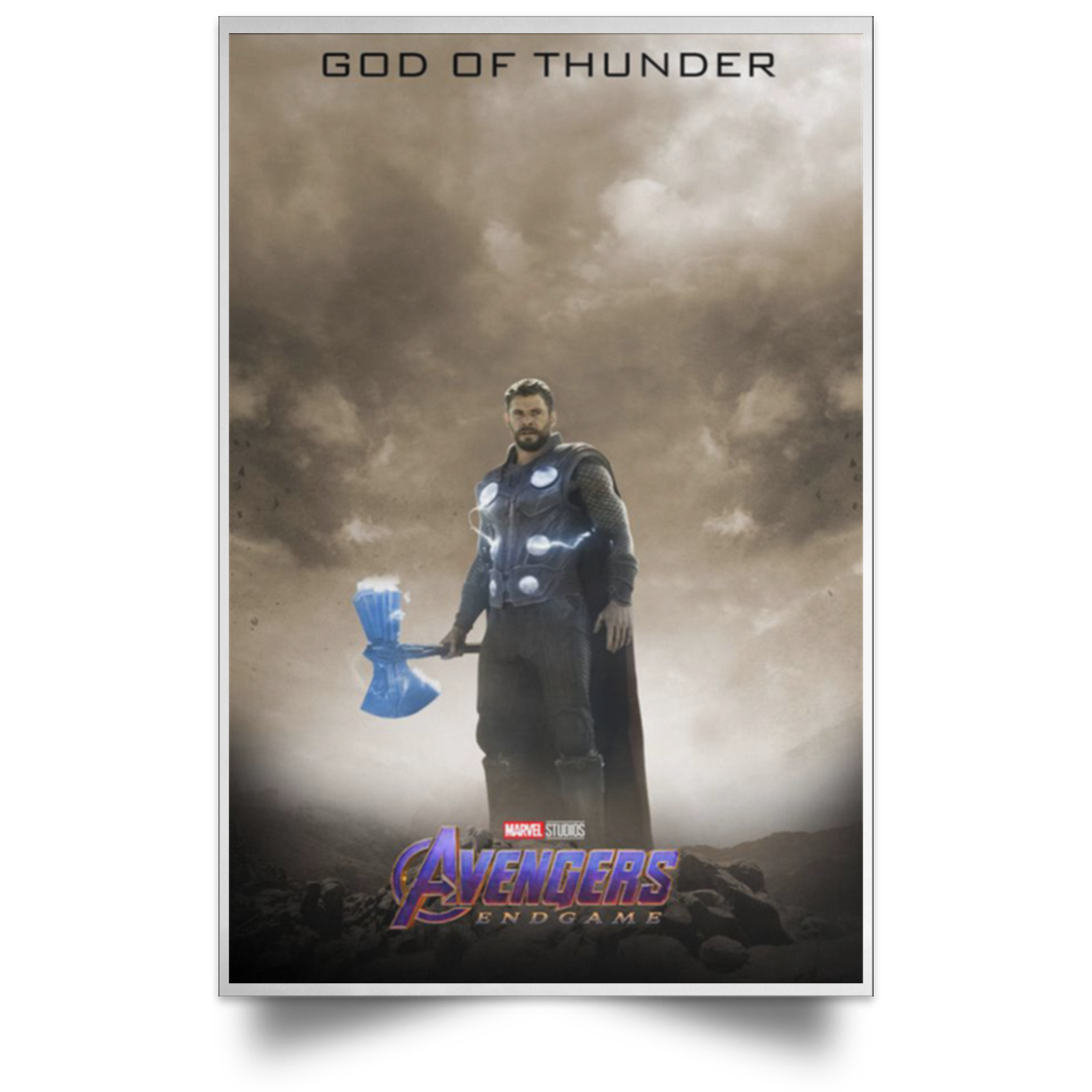 THOR Avengers Poster NEW 2019 - God of Thunder - Endgame - High Quality Prints .